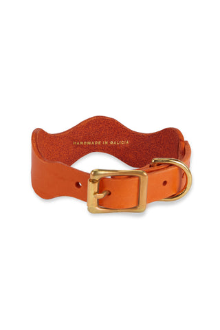 Wavy Dog Collar Arancio Orange